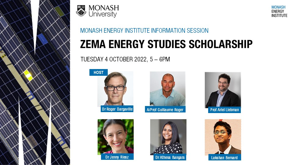 Information session | Zema Energy Studies Scholarship