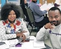 two community members in the course