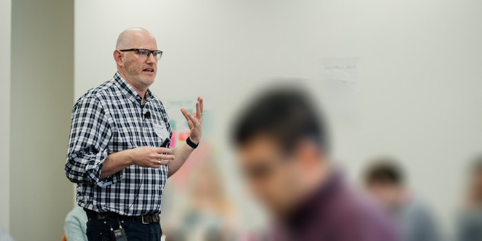 Jim leading workshop