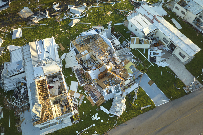 Photo of hurricane damage