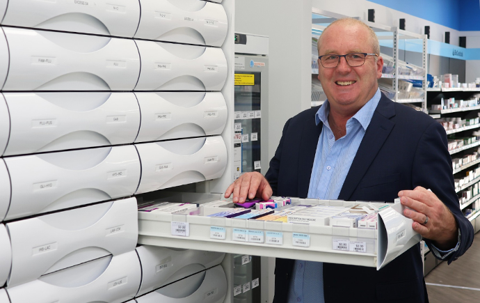 Stuart Hall in the pharmacy