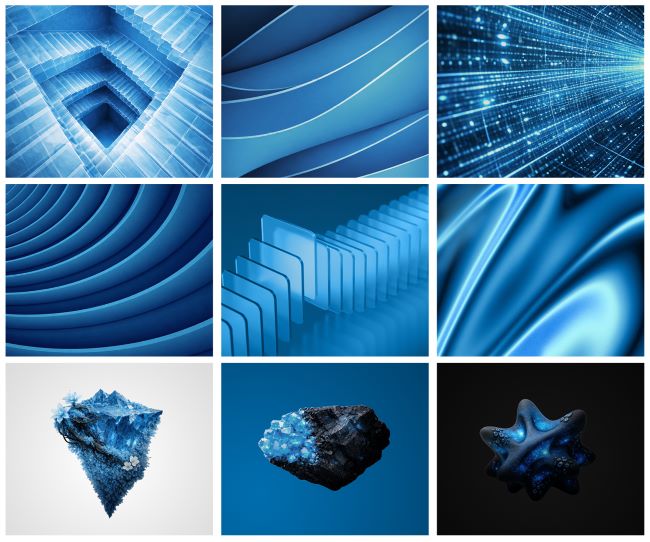Blue-abstracts