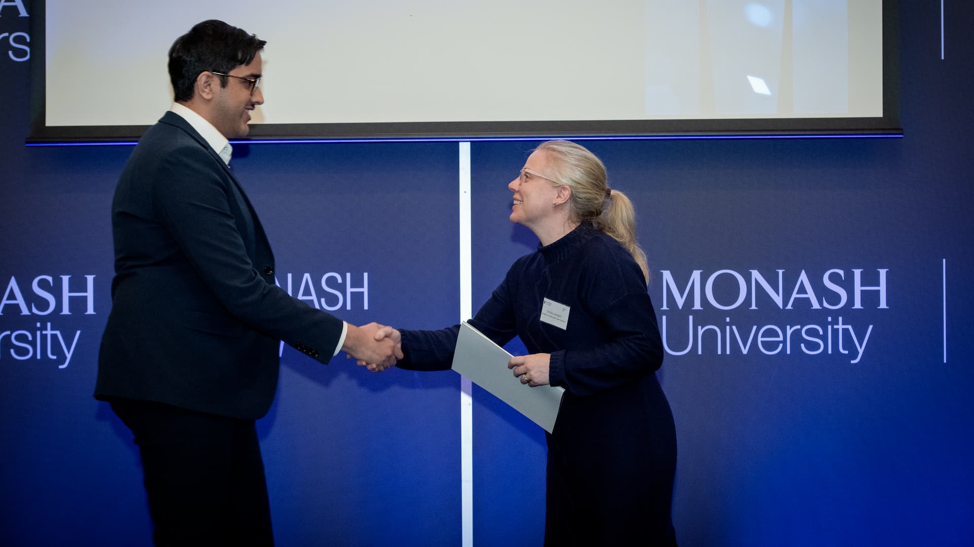 Jarred Balm at the Monash Law Postgraduate Prize Ceremony 2024