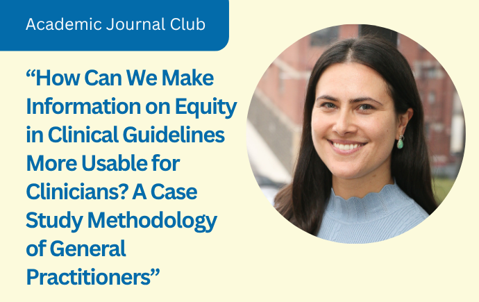 Sonia Srivinasan Journal Club