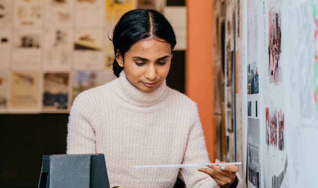 Woman researcher
