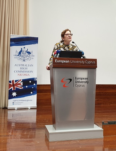 Prof Jude Charlton addresses Road Safety Forum in Cyprus