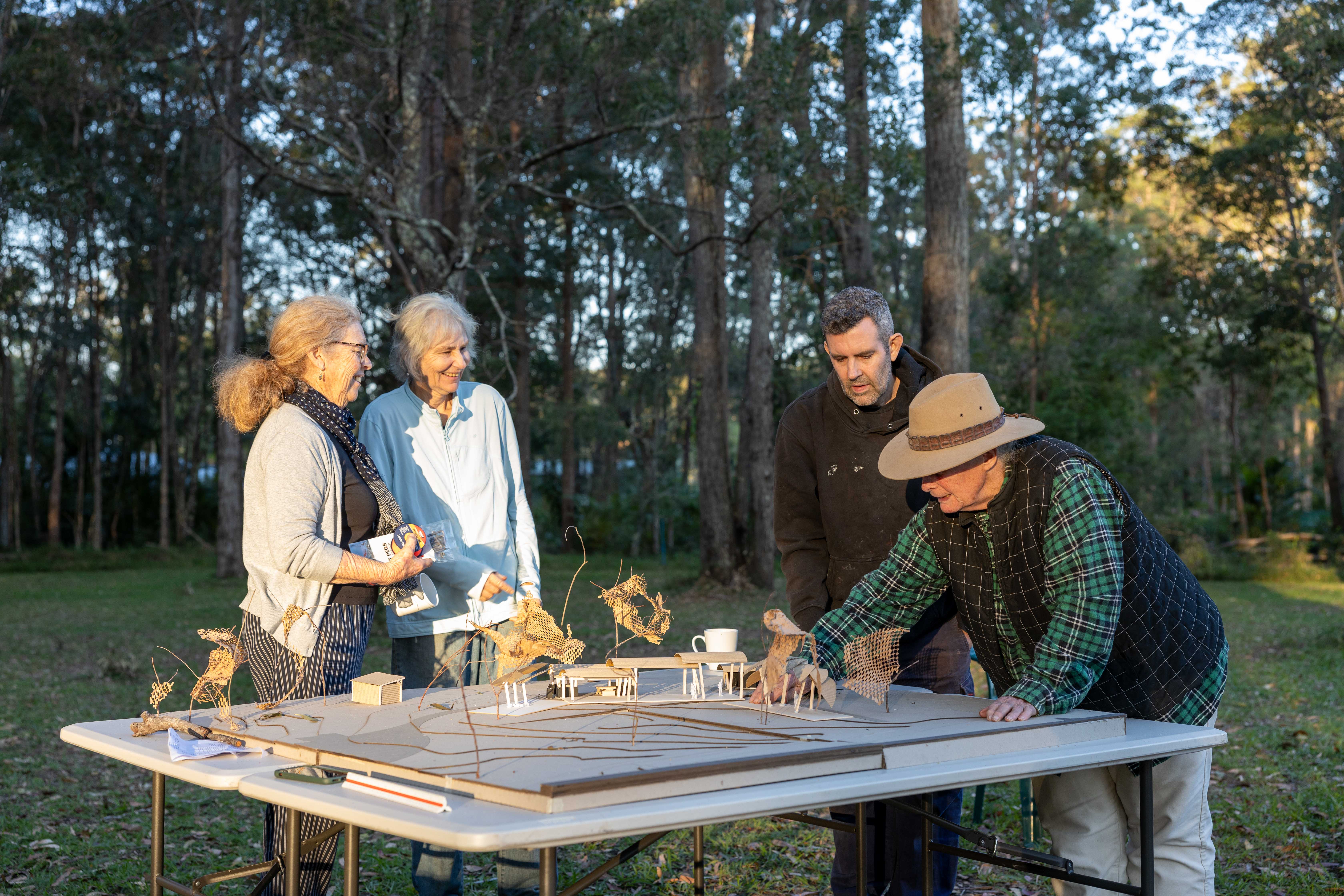 A photo of placemaking for a new shelter in Woombah