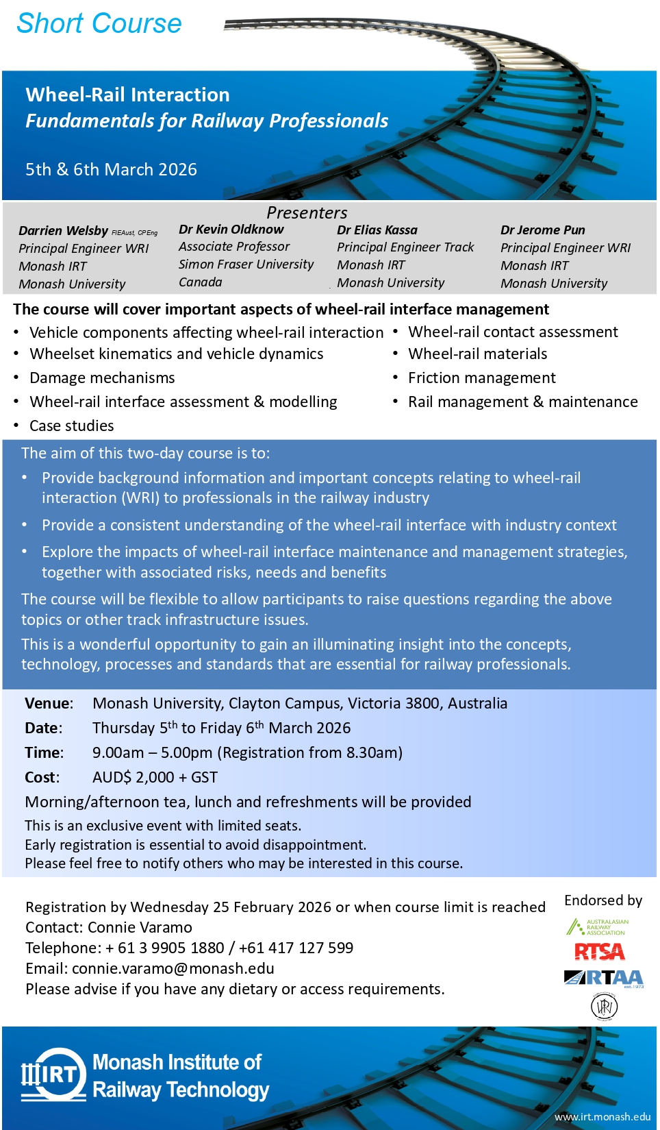 Wheel-Rail Interaction Fundamentals for Railway Professionals Wheel-Rail Interaction Fundamentals for Railway Professionals