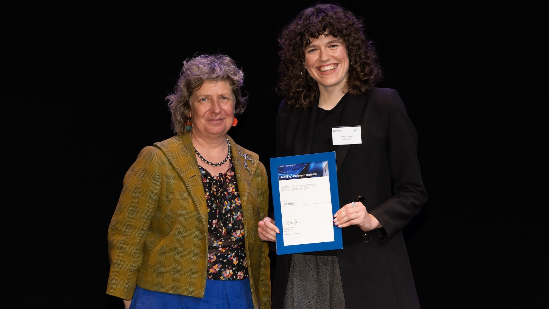 Associate Professor Becky Batagol and Julia Rose Fullard.