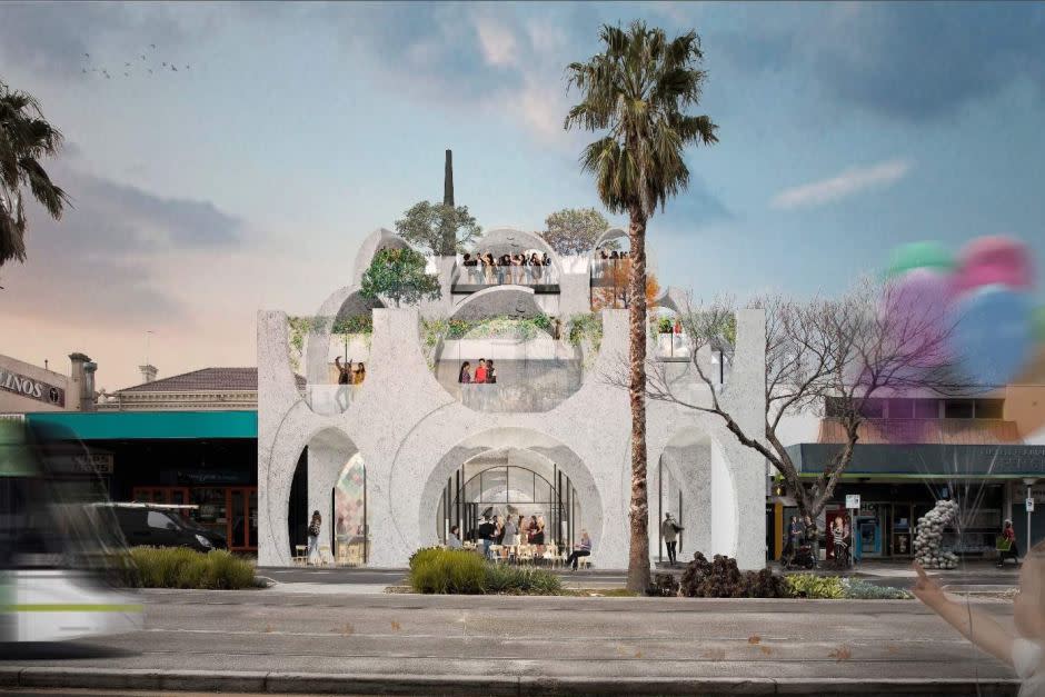 Artists impression of the Victorian Pride Centre