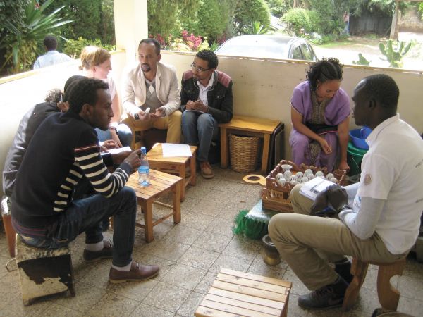In-country research being conducted by Dr Tori Oliver with health providers in Ethiopia