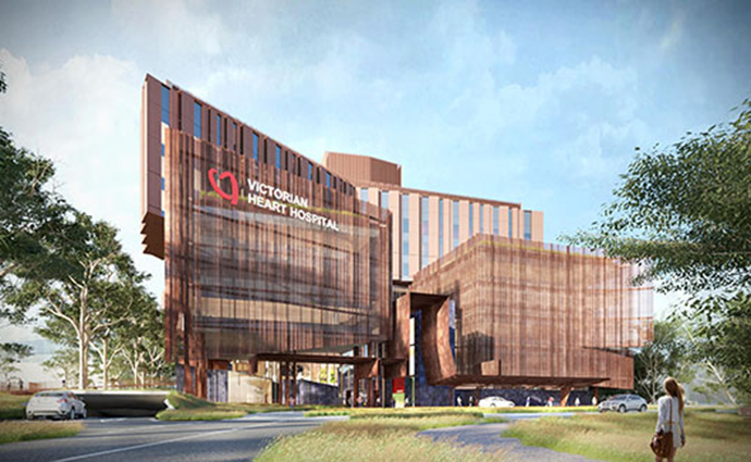 Artist's impression of the Victorian Heart Hospital.