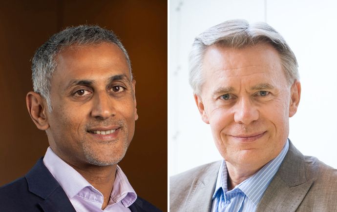 Professor Terence Jeyaretnam and Professor Greg Bamber